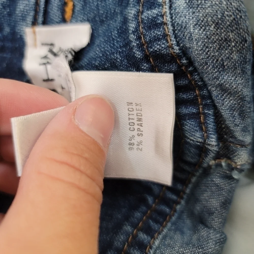 ST. JOHN COLLECTION BY MARIE GRAY VINTAGE WIDE CROP JEANS, SZ 4